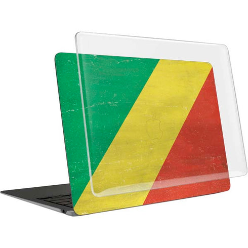 Republic of the Congo Flag Distressed MacBook Air 15in (2023-2025) Case plus Skin